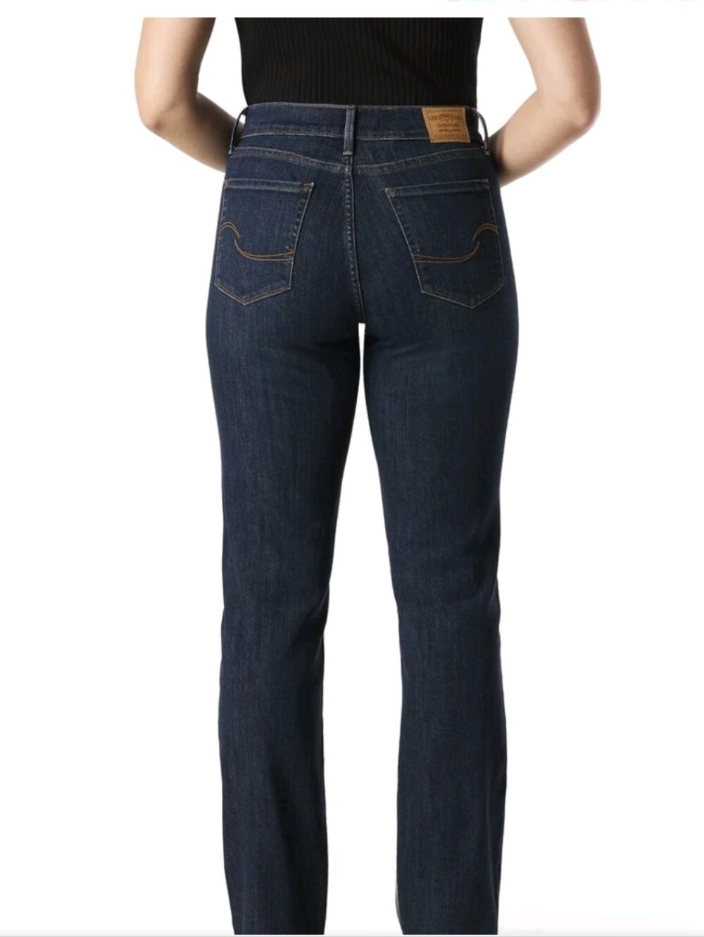 Signature by Levi Strauss Dark Indigo Straight-Leg Jeans